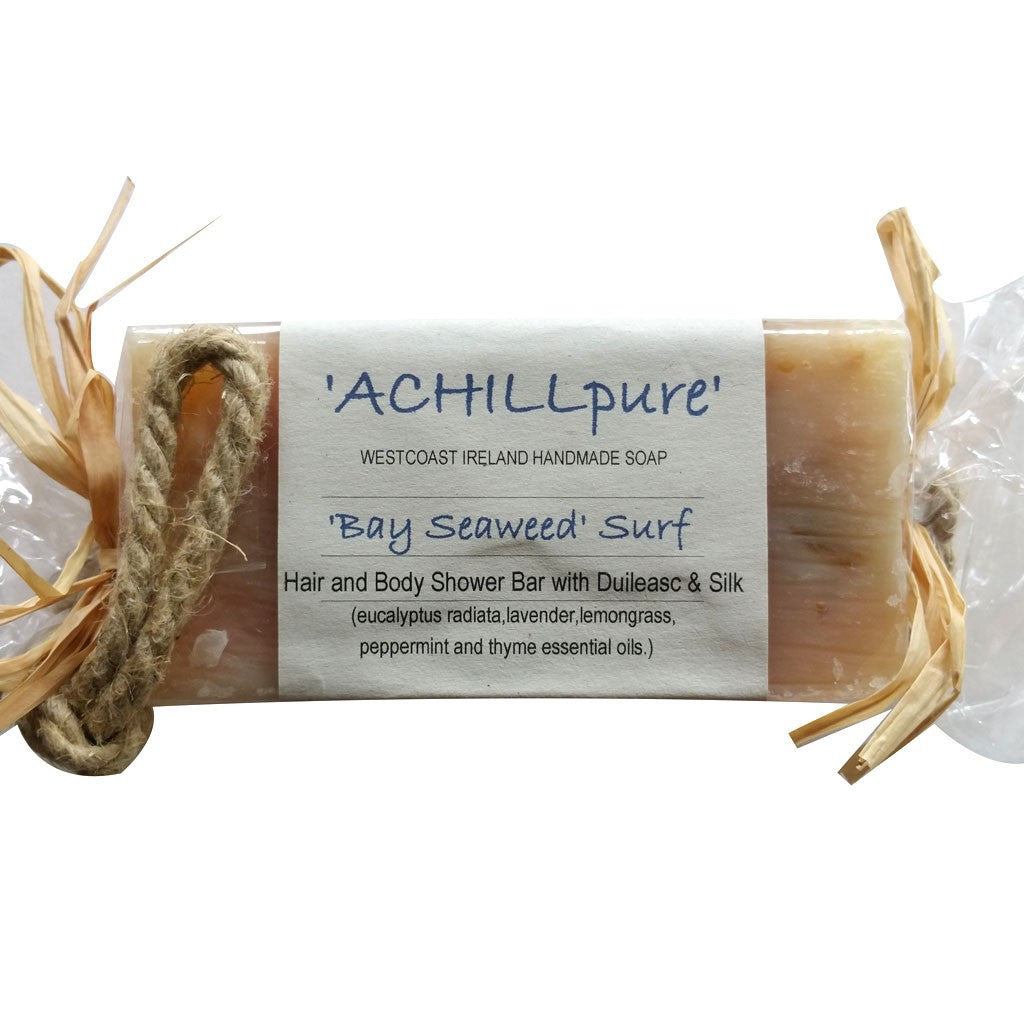 Seaweed Soap on Rope Shower Bar 170g