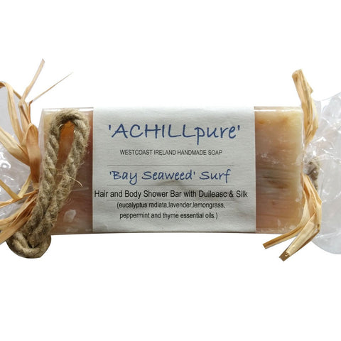 Seaweed Soap on Rope Shower Bar 170g
